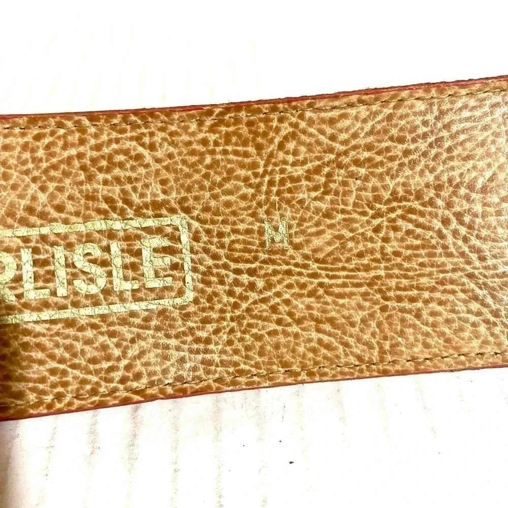 Carlisle pink leather belt size M